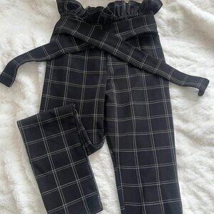 PrettyLittleThing Check Tie Around Trousers